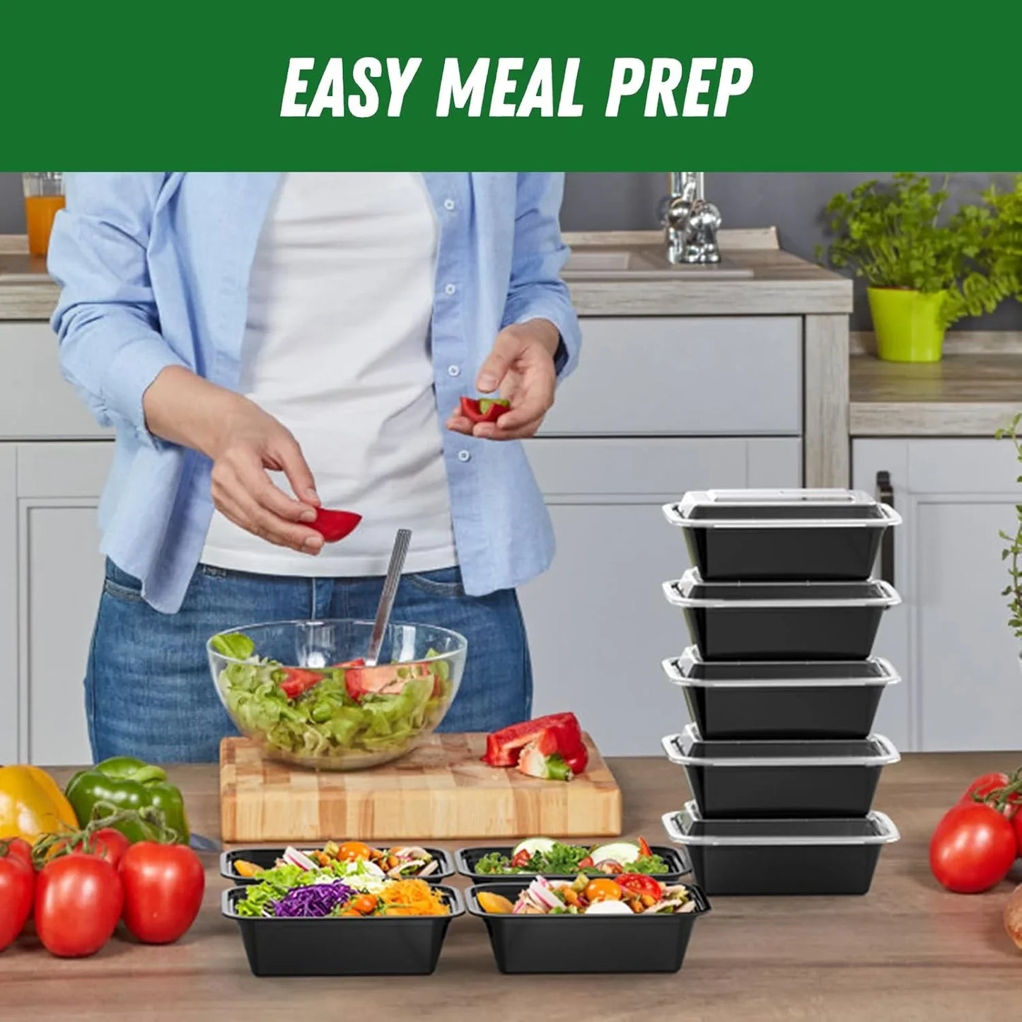 Meal-Prep-Set 50-tlg. Frischhaltedosen mit Deckel – Detailansicht 3 | BEST-AMBIENCE
