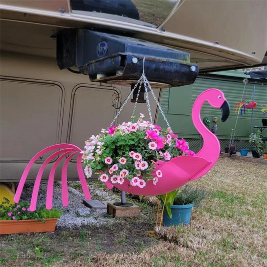 Hänge-Pflanzkorb Huhn-Motiv – Blumentopf Garten Deko - Detailansicht 2 | BEST-AMBIENCE