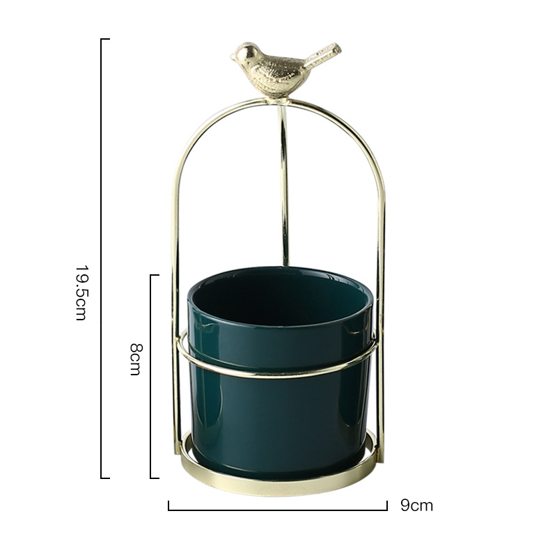 Vogel-Pflanzgefäß Blumentopf Garten Deko elegant - Detailansicht 8 | BEST-AMBIENCE