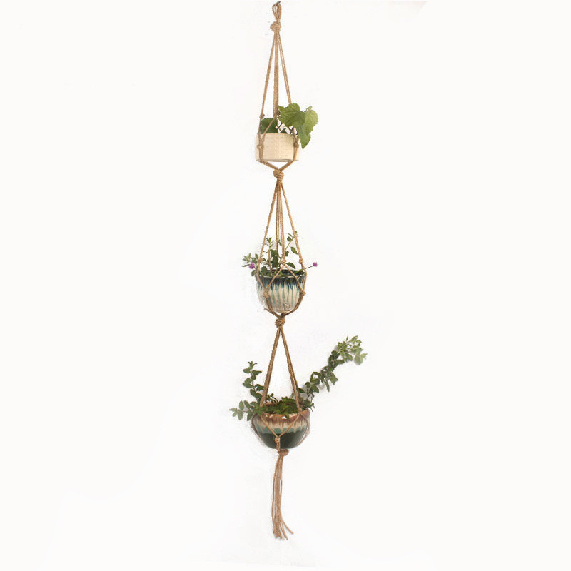 Pflanzenhänger Makramee Baumwolle – Blumentopf Hänger - Detailansicht 5 | BEST-AMBIENCE