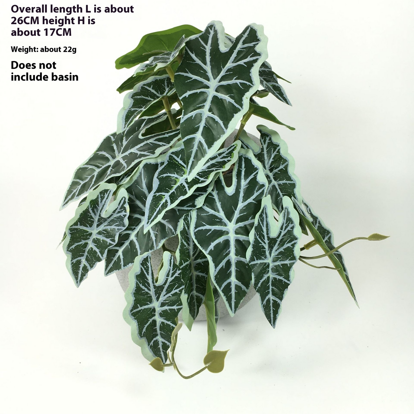 Hängepflanze Künstlich – Deko Innen & Außen Naturoptik in Fairy Taro Leaves | BEST-AMBIENCE