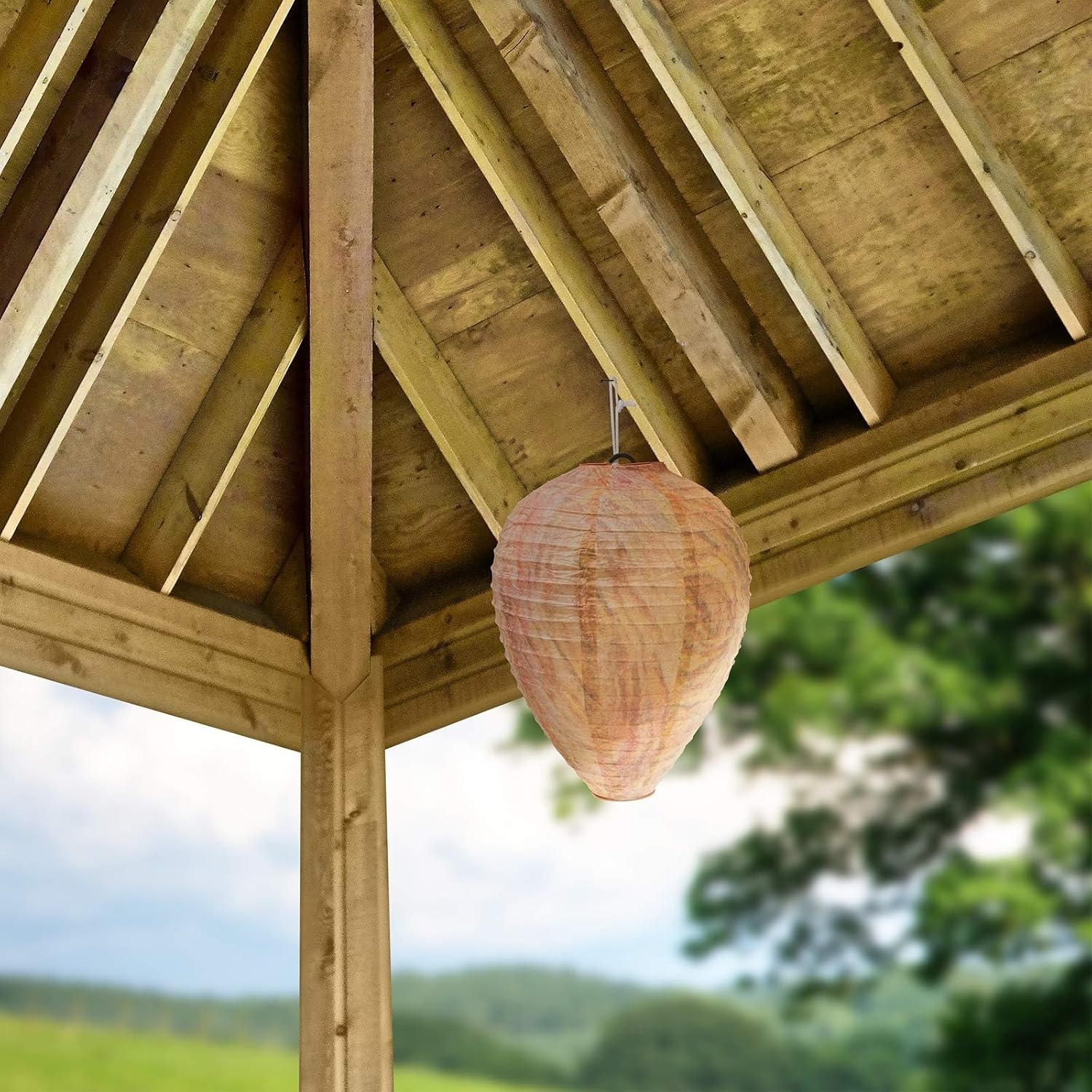 Wespenabwehr Hängelampe mit Schutznetz gegen Insekten – Detailansicht 11 | BEST-AMBIENCE