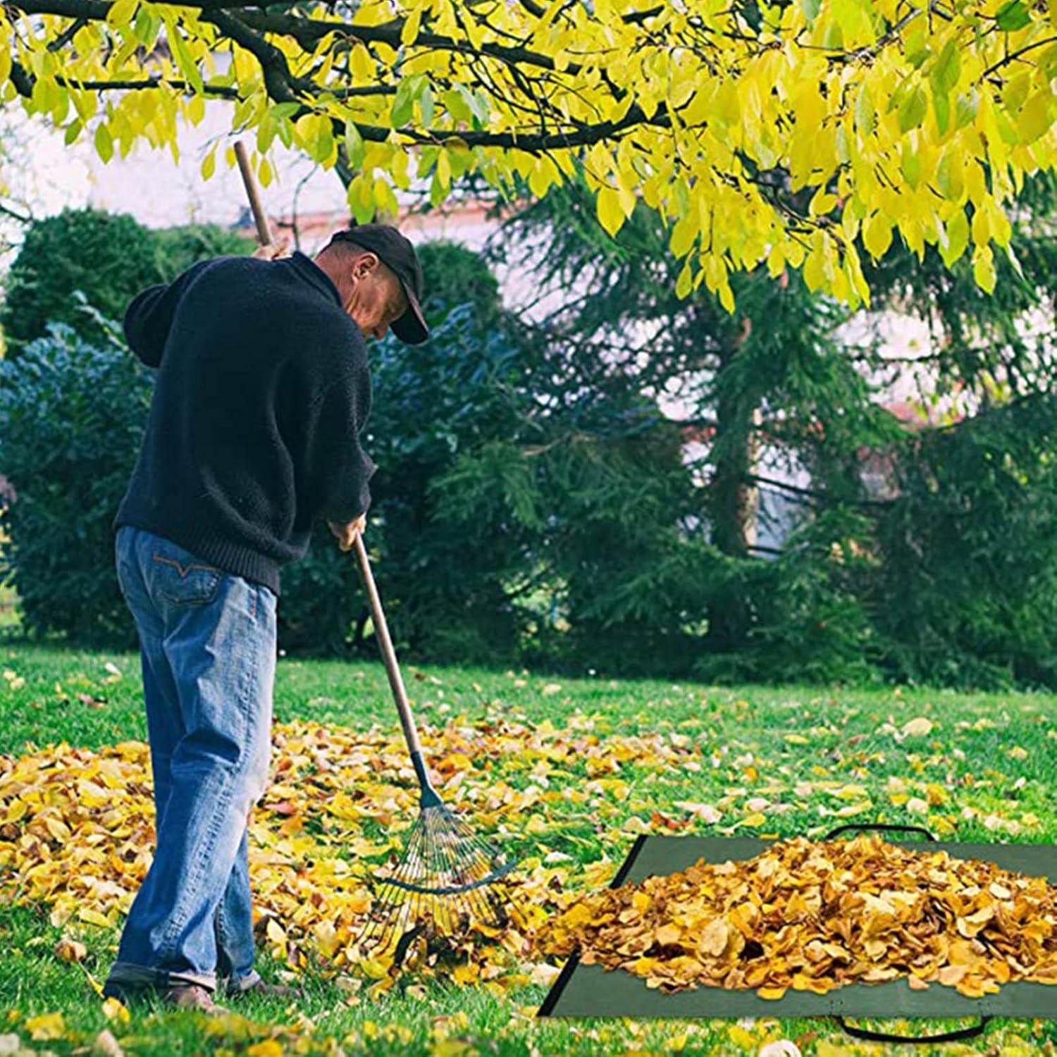 Stabiler Laubsack faltbar – Gartenabfallsack 270L - Detailansicht 5 | BEST-AMBIENCE