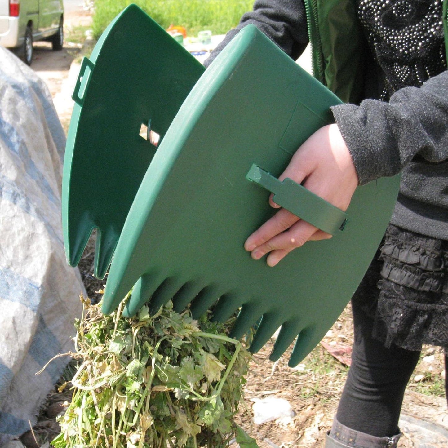 Laubgreifer Gartenabfall ergonomisch – Gras & Laub - Detailansicht 4 | BEST-AMBIENCE