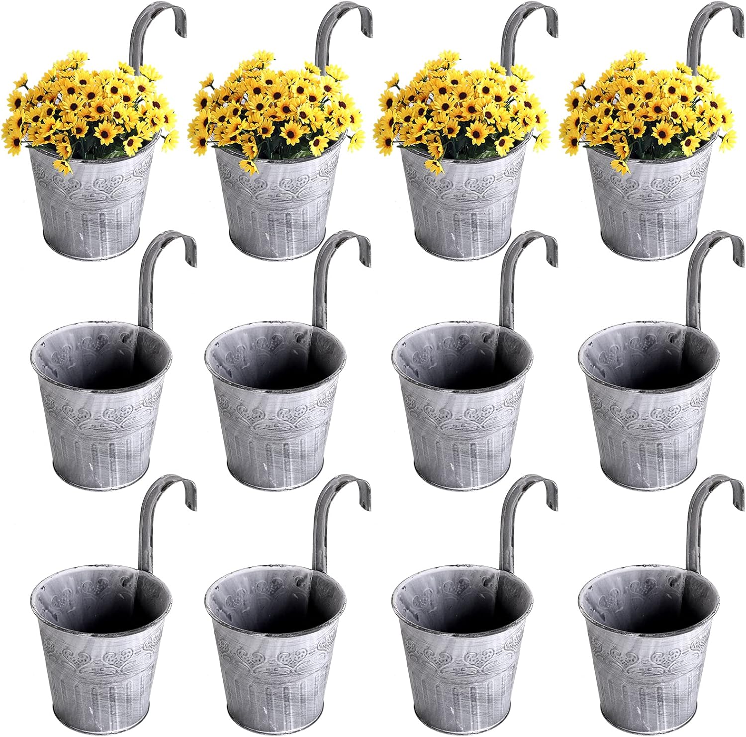 Vintage Hängeblumentopf Metall – Innen & Außen Deko – Detailansicht 7 | BEST-AMBIENCE