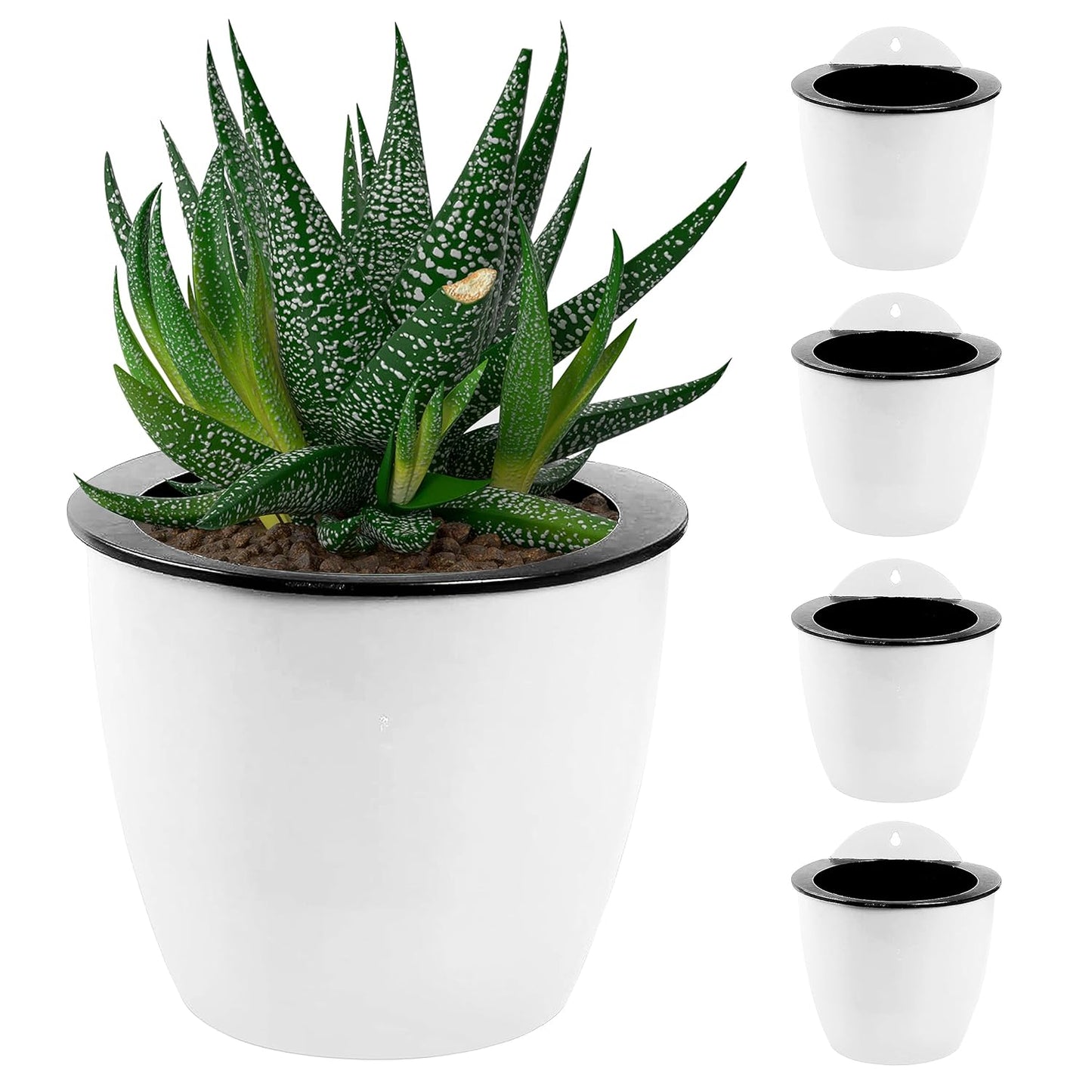 Hängender Blumentopf mit Selbstbewässerung & Wandhalter – Detailansicht 6 | BEST-AMBIENCE