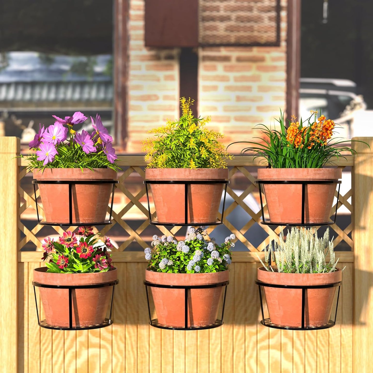 Metall Blumenampel mit Haken – Balkon & Terrasse - Detailansicht 3 | BEST-AMBIENCE