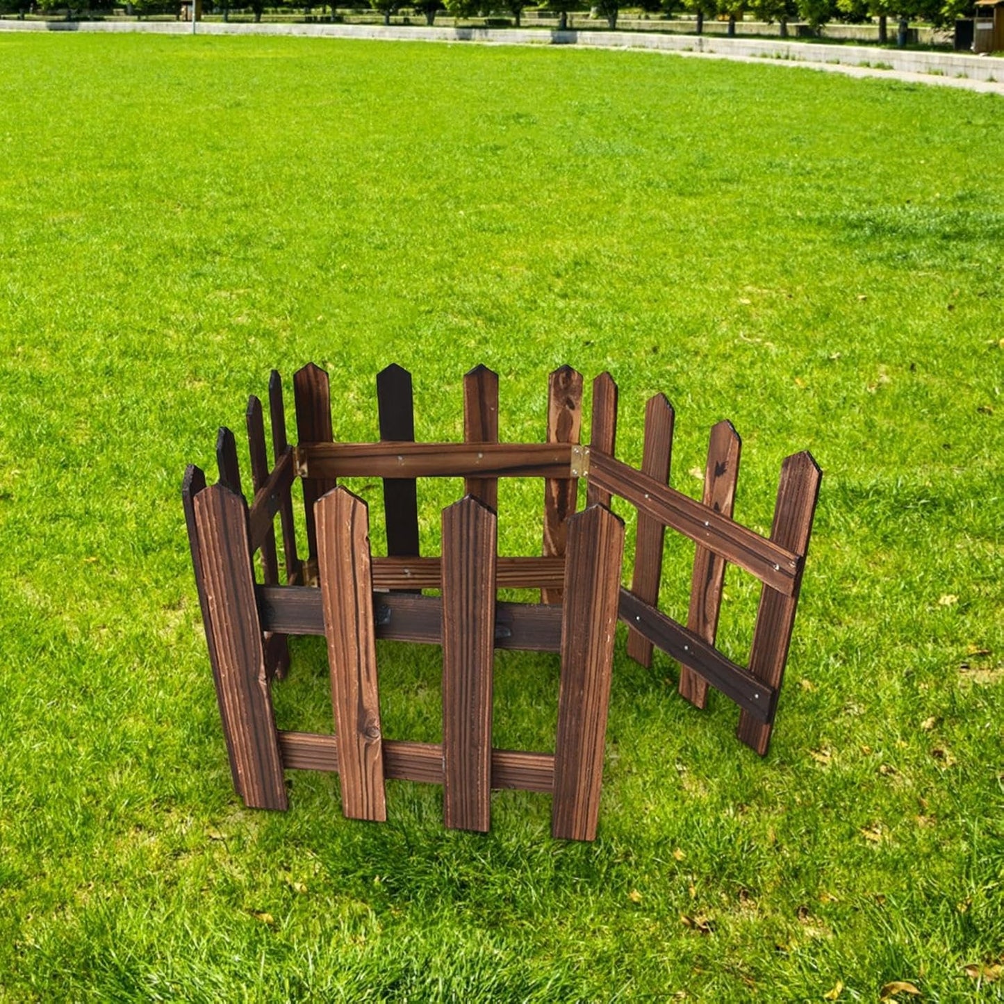 Holzzaun Beeteinfassung – Dekorativer Gartenzaun – Detailansicht 2 | BEST-AMBIENCE