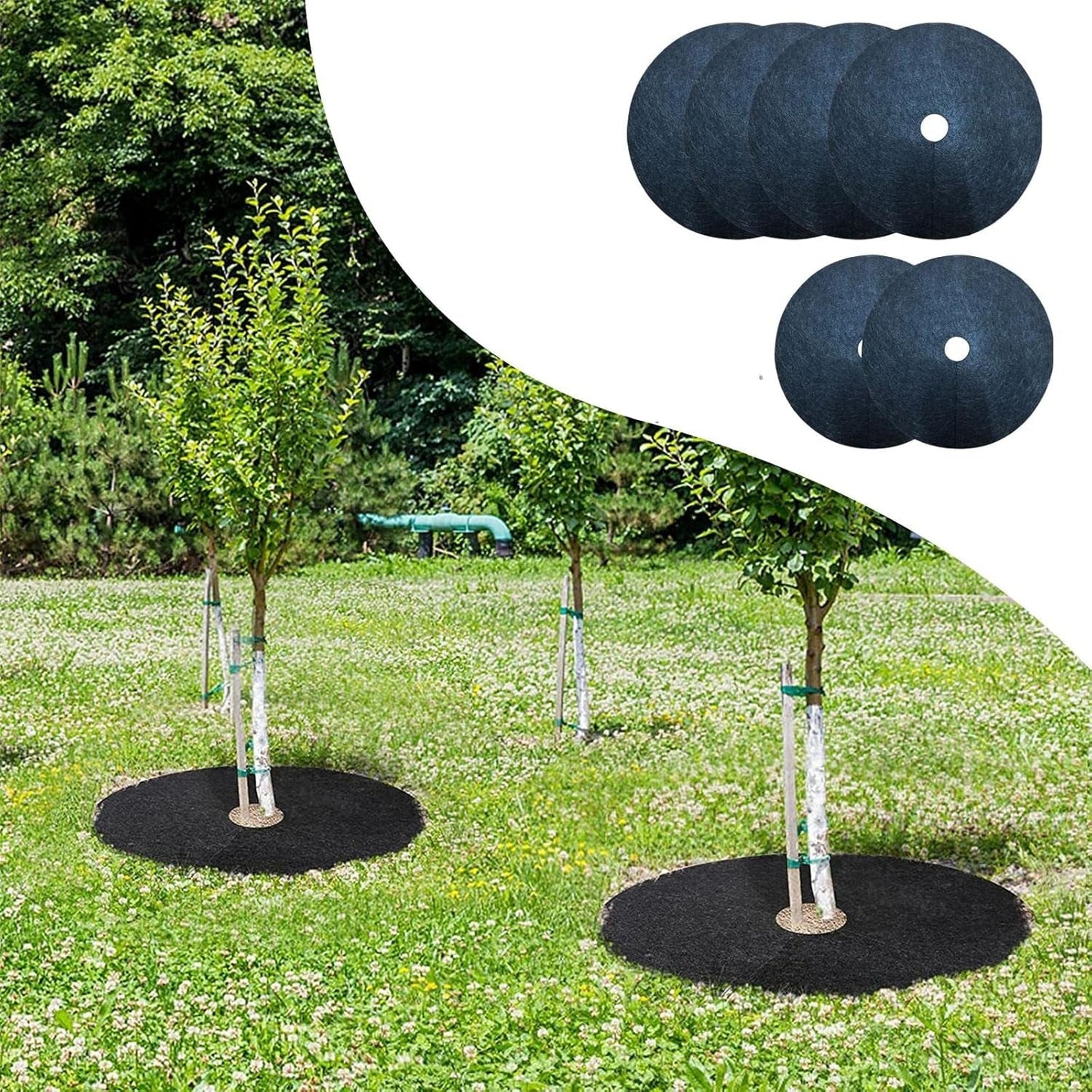 Wurzelschutzmatte Baumscheibe – atmungsaktives Unkrautvlies – Garten & Outdoor | BEST-AMBIENCE