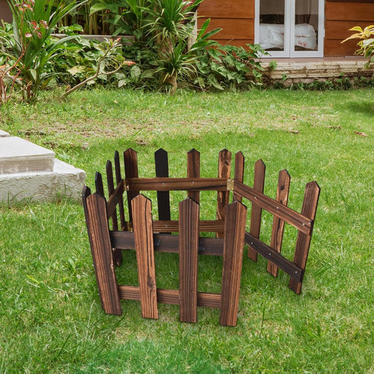 Holzzaun Beeteinfassung – Dekorativer Gartenzaun – Garten & Outdoor | BEST-AMBIENCE