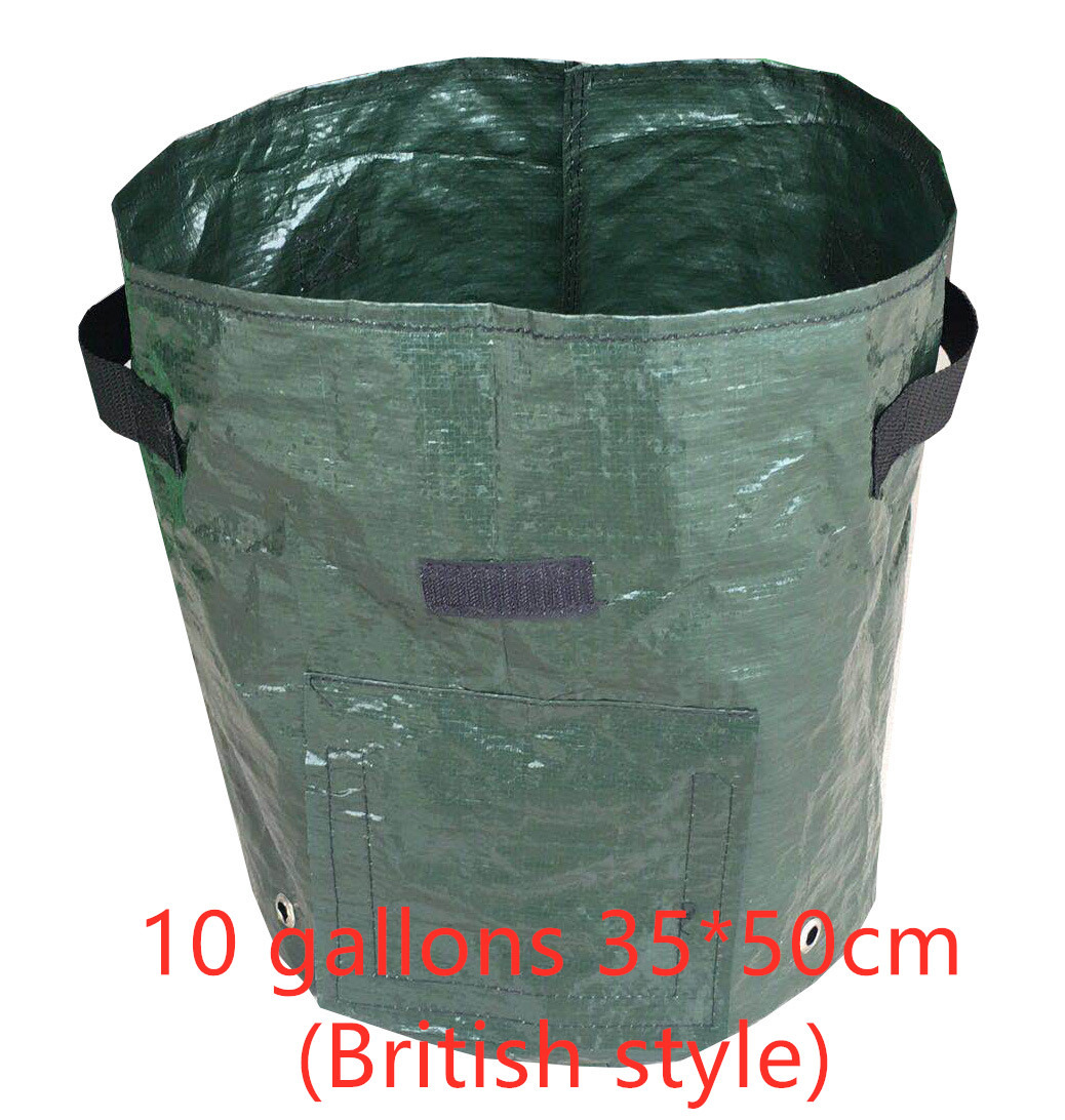 Kartoffel-Pflanzsack mit Sichtfenster – Wiederverwendbar in Schwarz 23x28cm | BEST-AMBIENCE