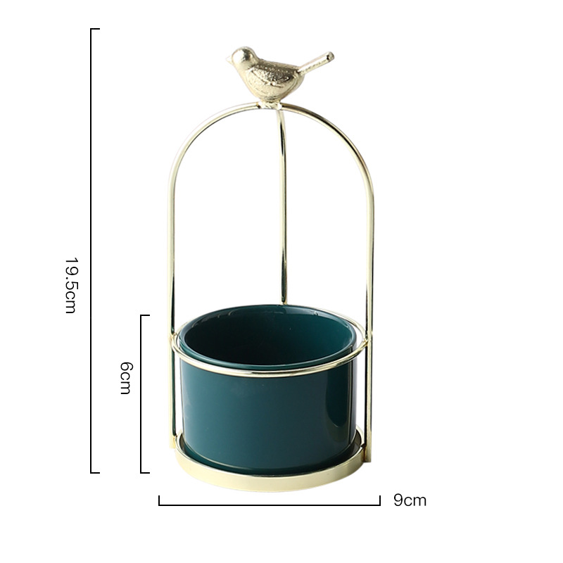 Vogel-Pflanzgefäß Blumentopf Garten Deko elegant - Detailansicht 9 | BEST-AMBIENCE