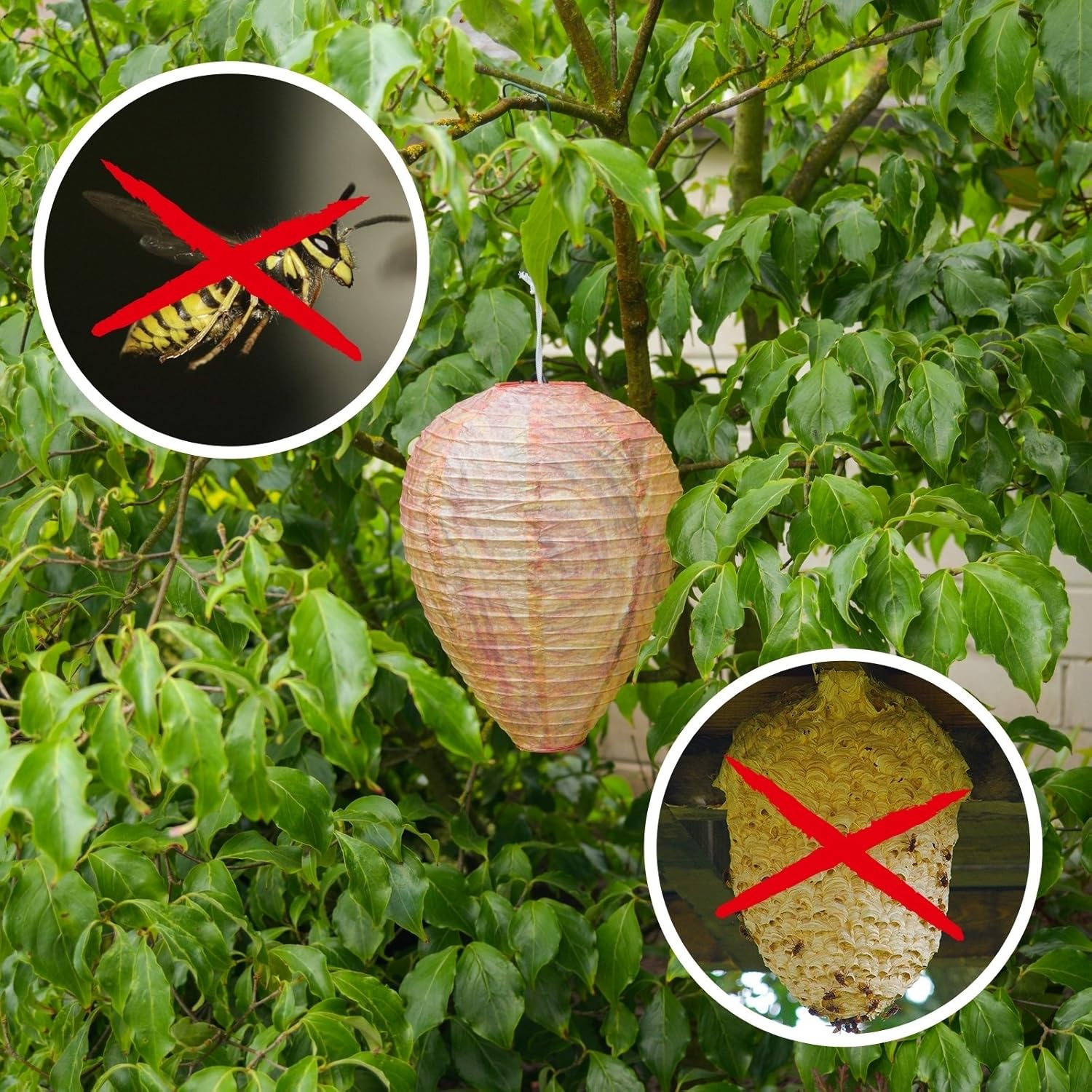 Wespenabwehr Hängelampe mit Schutznetz gegen Insekten – Detailansicht 6 | BEST-AMBIENCE