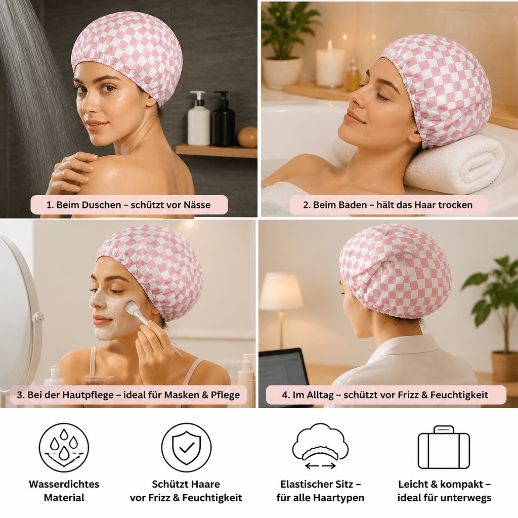 Duschhaube wasserdicht – Schutz vor Frizz & Feuchtigkeit - Detailansicht 4 | BEST-AMBIENCE