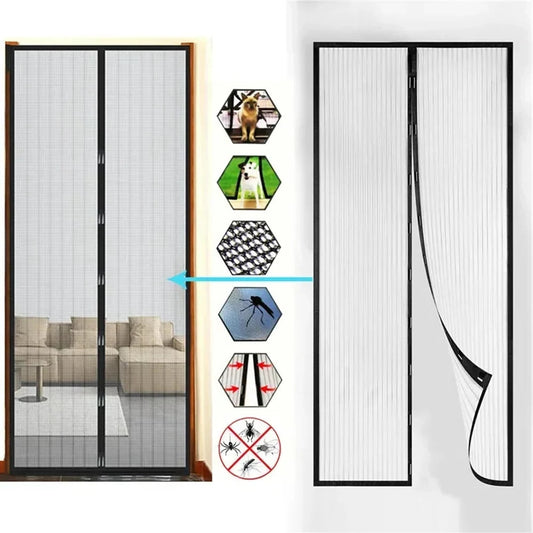 Anti Moskito Fliegen Vorhaenge Tueren Magnetische Moskitonetz Tuer Fenster Automatisch Schließen Mesh Küche Wohnzimmer Veranda Garten funktion