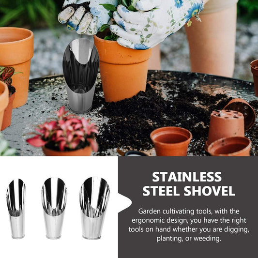 Pflanzschaufel Edelstahl – Robust für Garten & Balkon – Detailansicht 2 | BEST-AMBIENCE