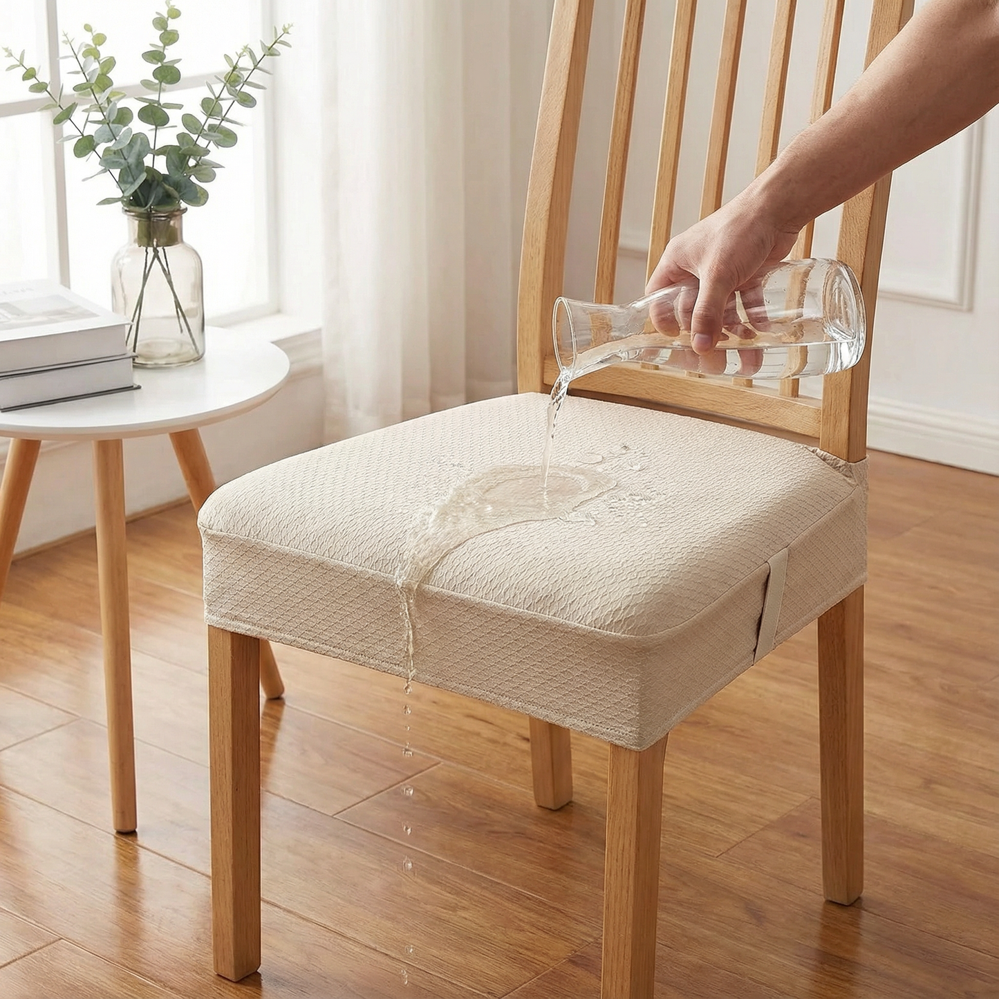 Jacquard Stuhlkissenbezug wasserdicht rutschfest waschbar - Praktische Haushaltshelfer | BEST-AMBIENCE