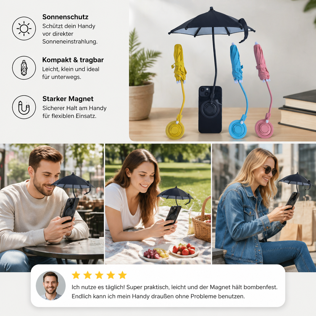 Sonnenschutz-Handyhalter magnetisch & ausziehbar - Detailansicht 5 | BEST-AMBIENCE