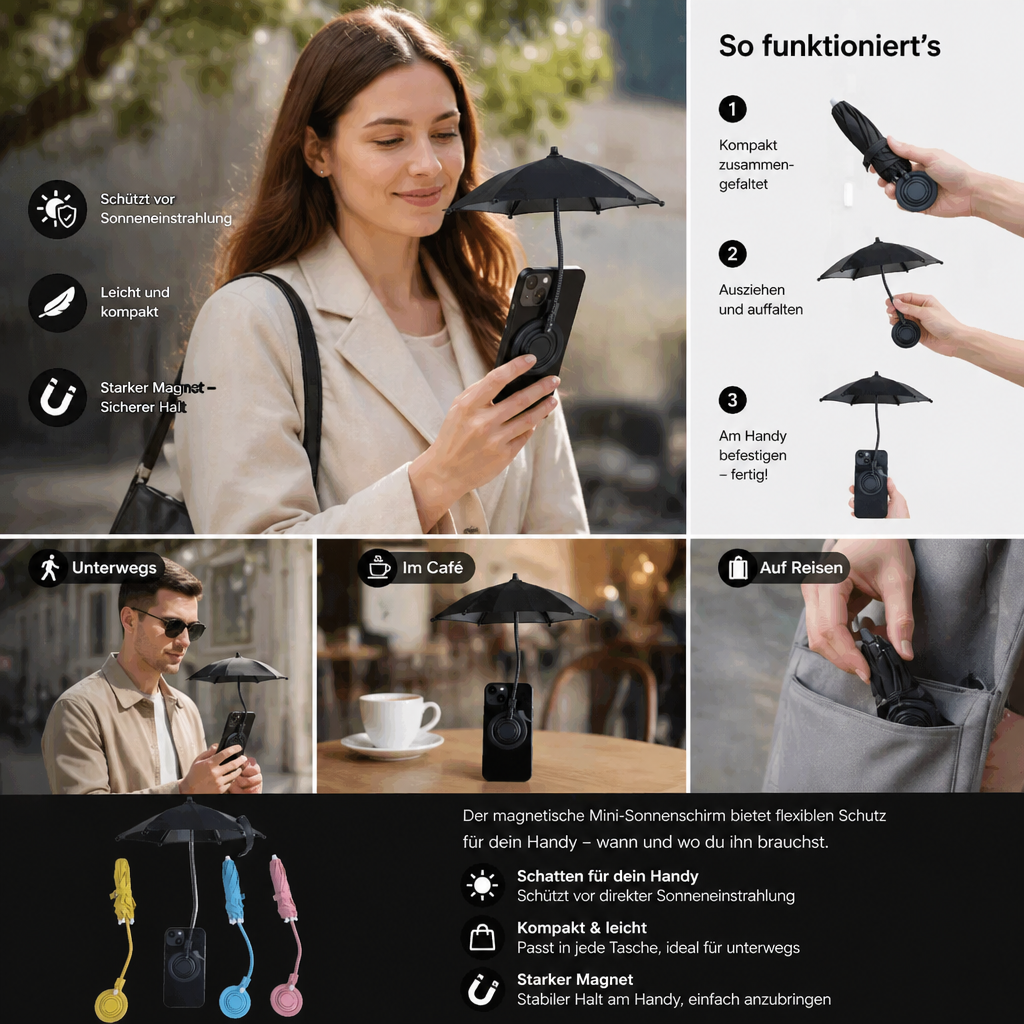 Sonnenschutz-Handyhalter magnetisch & ausziehbar - Detailansicht 3 | BEST-AMBIENCE