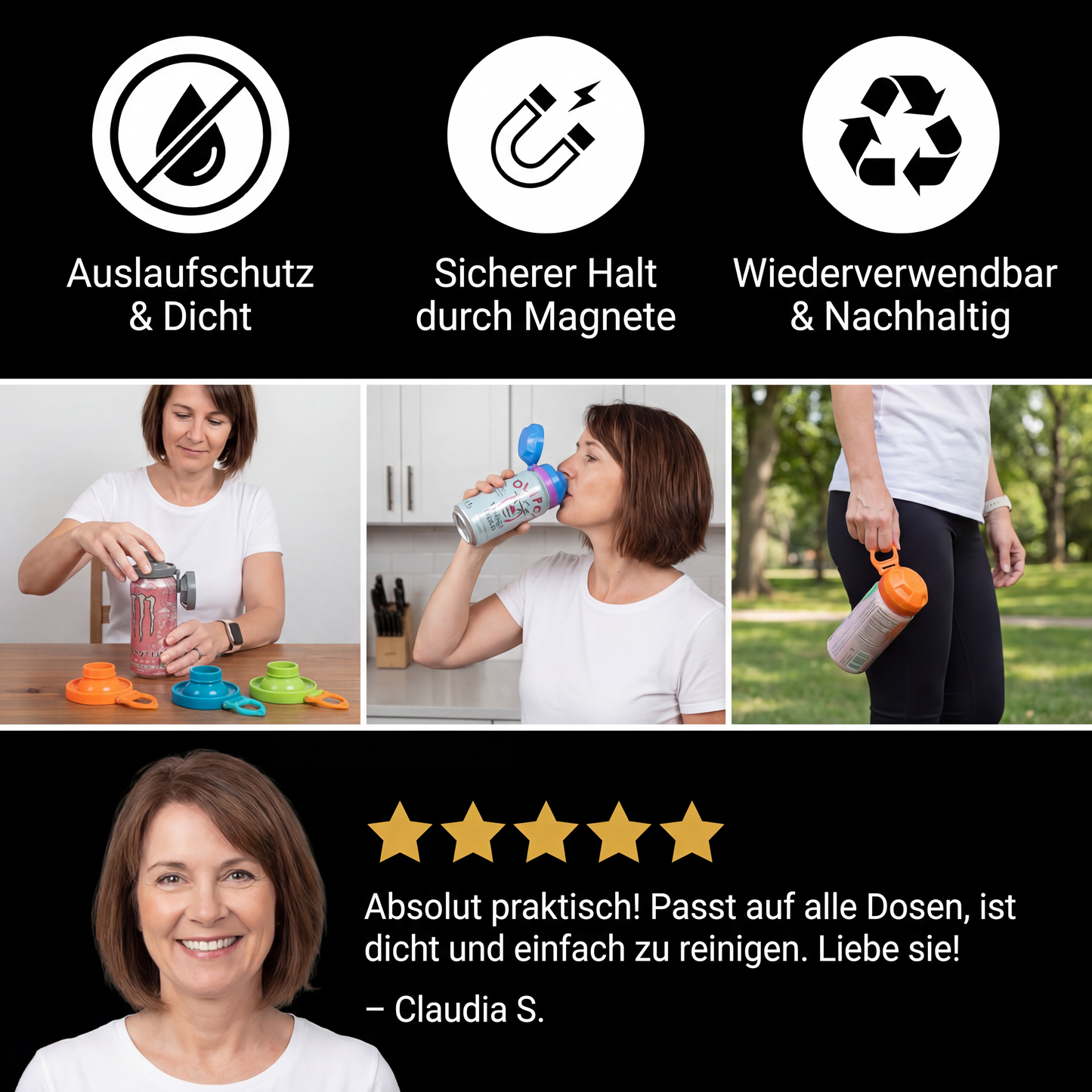 Dosendeckel magnetisch – wiederverwendbar & auslaufsicher - Detailansicht 5 | BEST-AMBIENCE