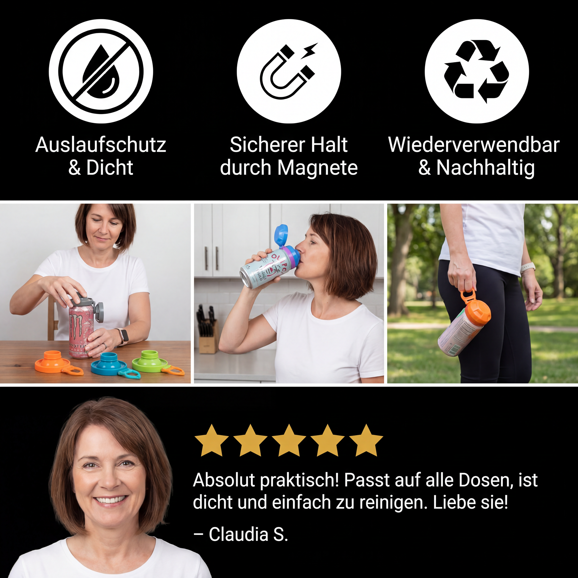 Dosendeckel magnetisch – wiederverwendbar & auslaufsicher - Detailansicht 5 | BEST-AMBIENCE