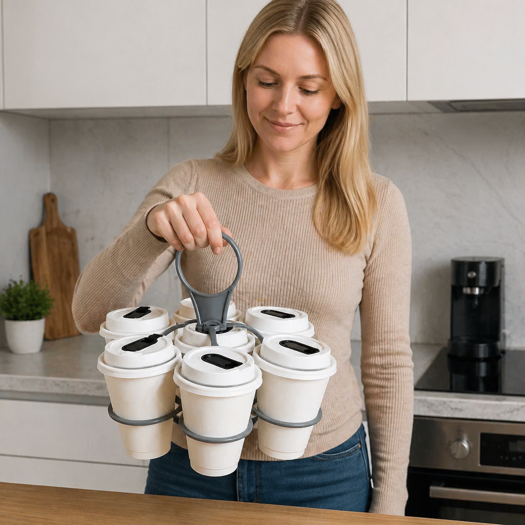 Drehbarer Becherhalter faltbar – 6 Plätze für Gläser - Haushalt & Wohnen | BEST-AMBIENCE