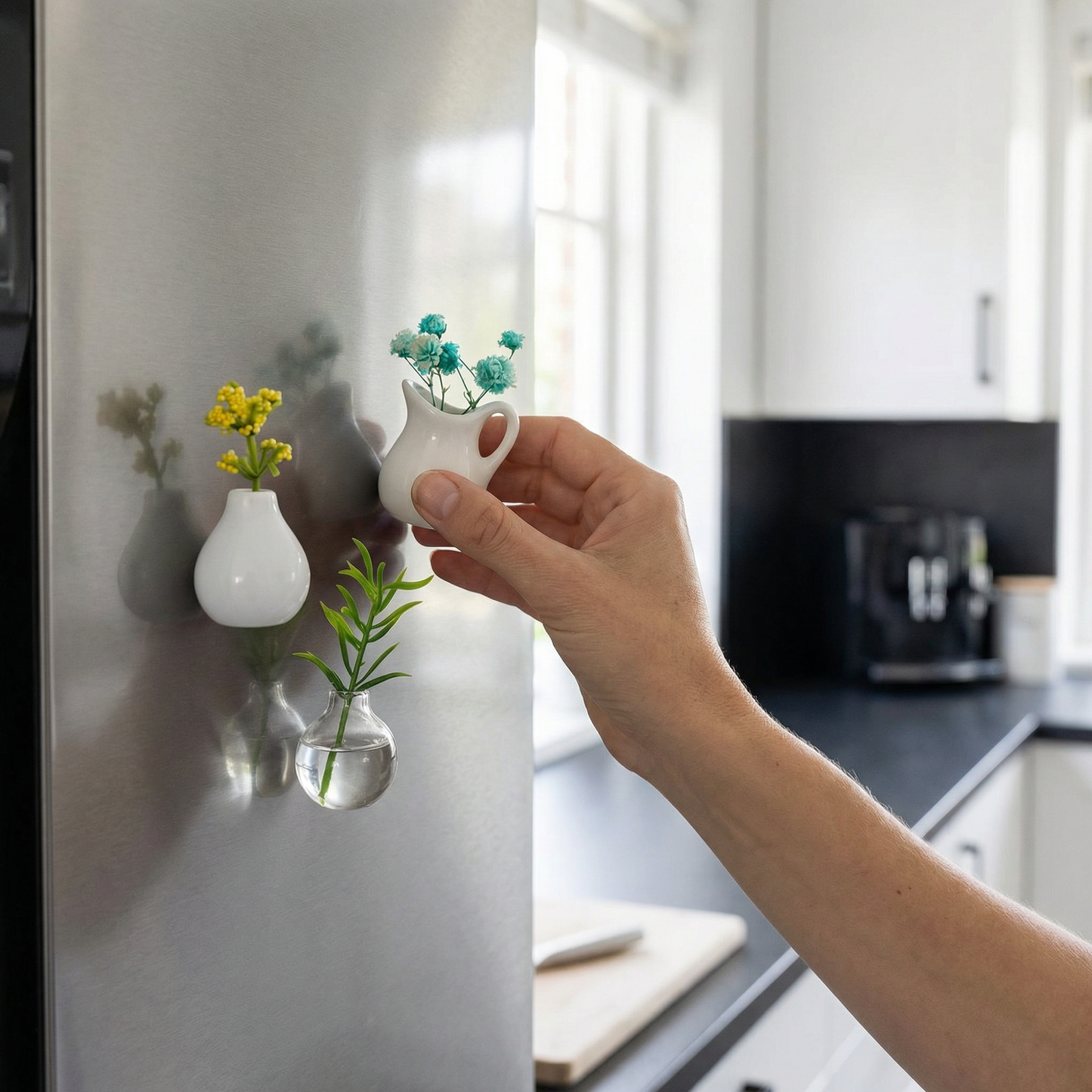 Magnetische Keramikvase Mini – Kühlschrank Deko - Detailansicht 6 | BEST-AMBIENCE