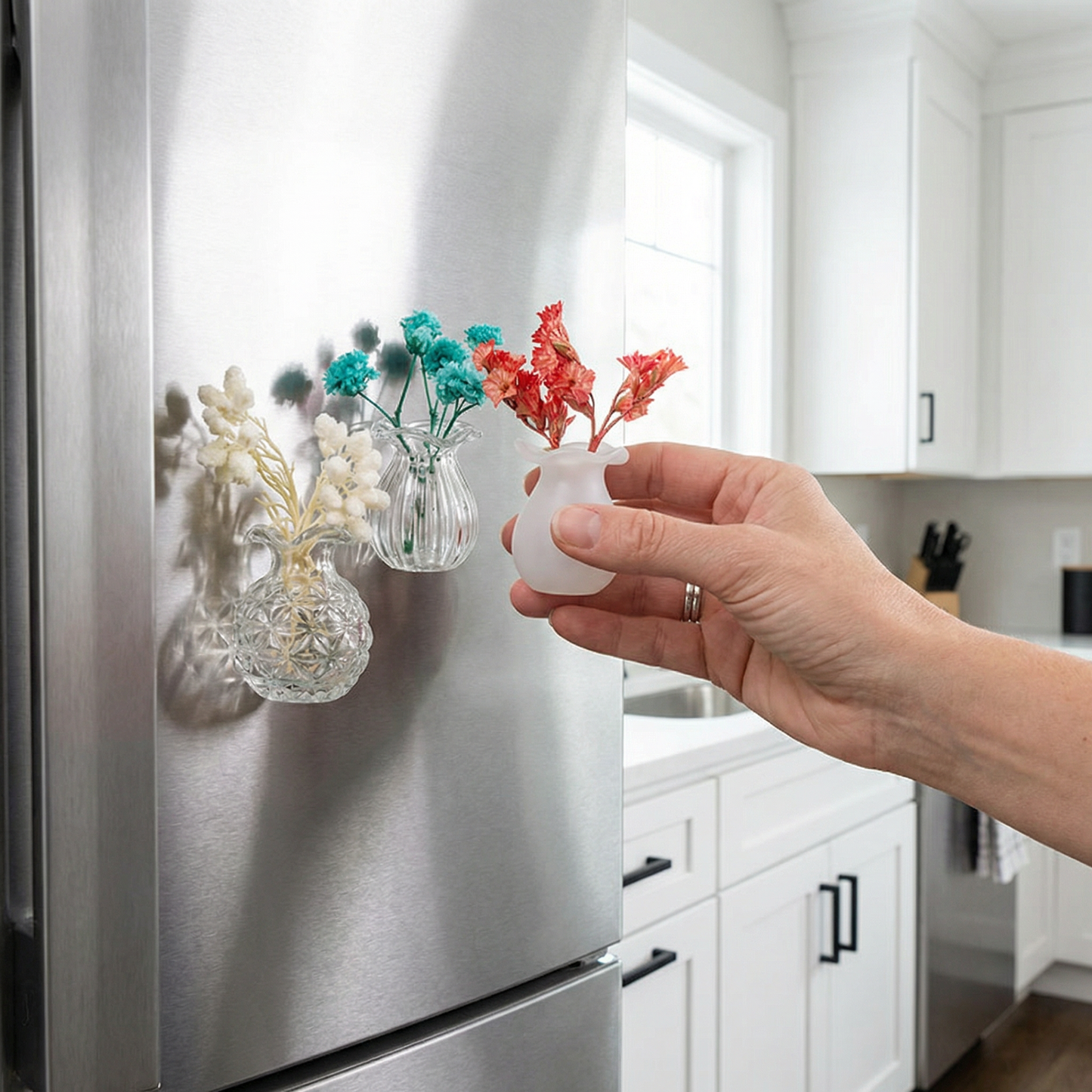 Magnetische Keramikvase Mini – Kühlschrank Deko - Detailansicht 7 | BEST-AMBIENCE