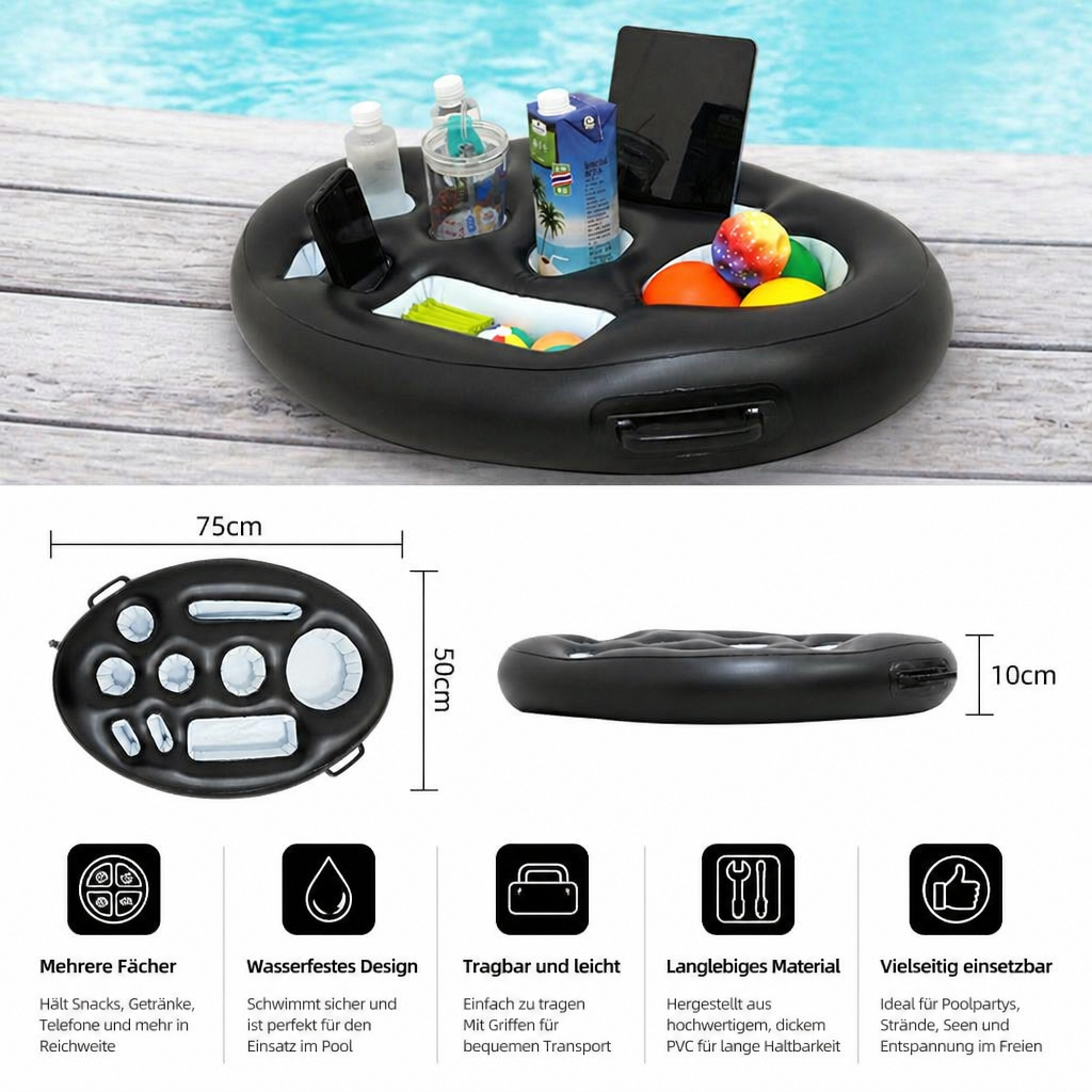 Aufblasbares Tablett für Getränke & Snacks – Pool - Detailansicht 5 | BEST-AMBIENCE