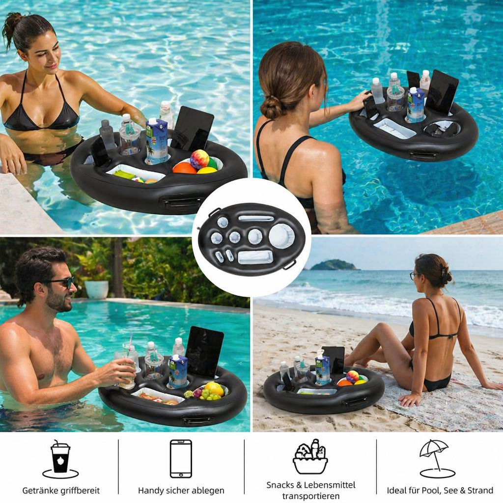 Aufblasbares Tablett für Getränke & Snacks – Pool - Detailansicht 4 | BEST-AMBIENCE