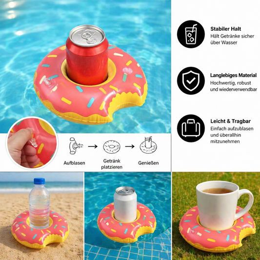Pool-Getränkehalter Schwimmend | Untersetzer für Strand