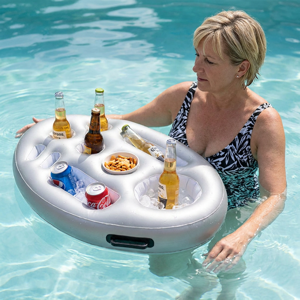 Aufblasbares Tablett für Getränke & Snacks – Pool - Detailansicht 7 | BEST-AMBIENCE