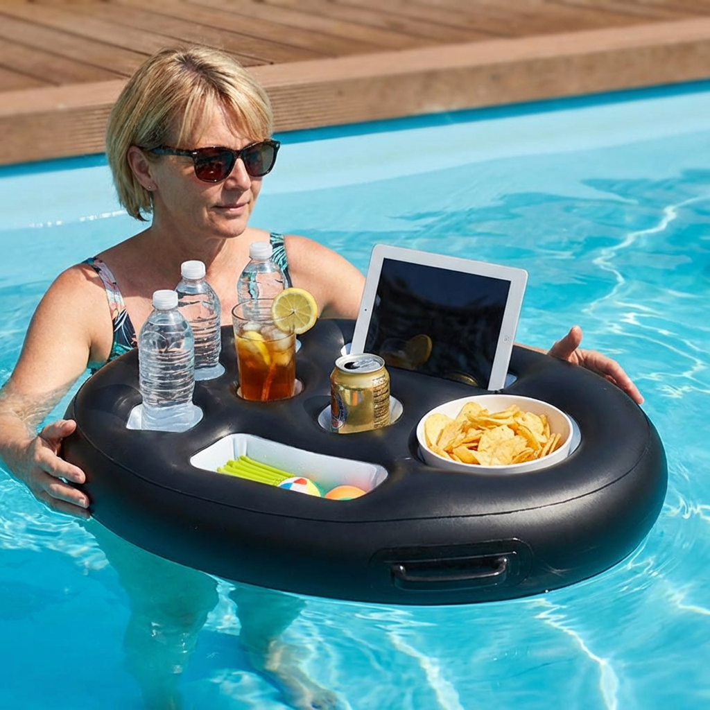 Aufblasbares Tablett für Getränke & Snacks – Pool - Detailansicht 6 | BEST-AMBIENCE