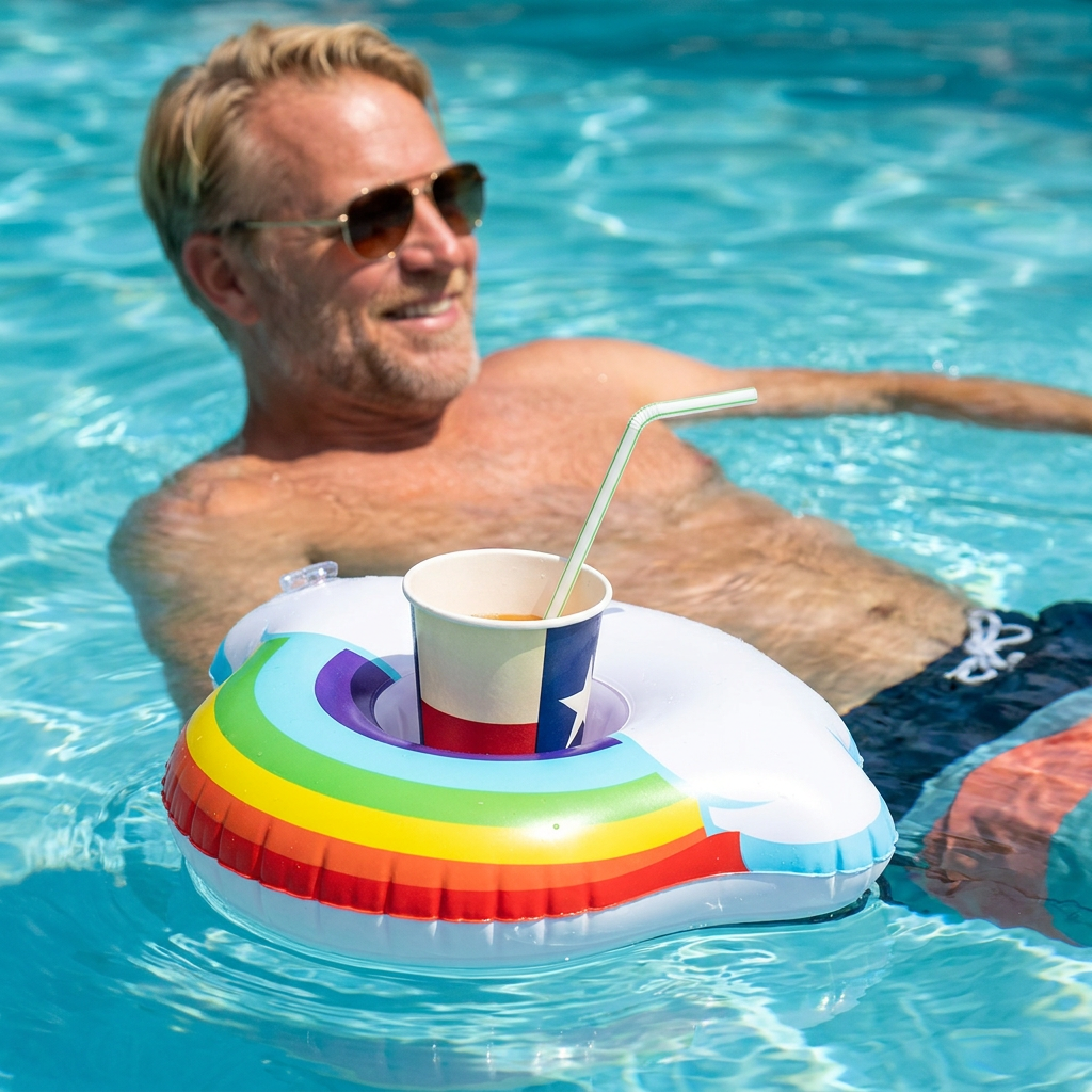 Pool-Getränkehalter Schwimmend | Untersetzer für Strand - Detailansicht 15 | BEST-AMBIENCE