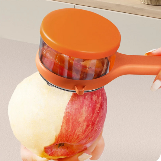 Multifunktionales Schälmesser mit Aufbewahrungsbox Manueller Apfelschälschneider Tragbarer Gemüseschäler Kartoffelschäler Küchenzubehör apfel beispiel