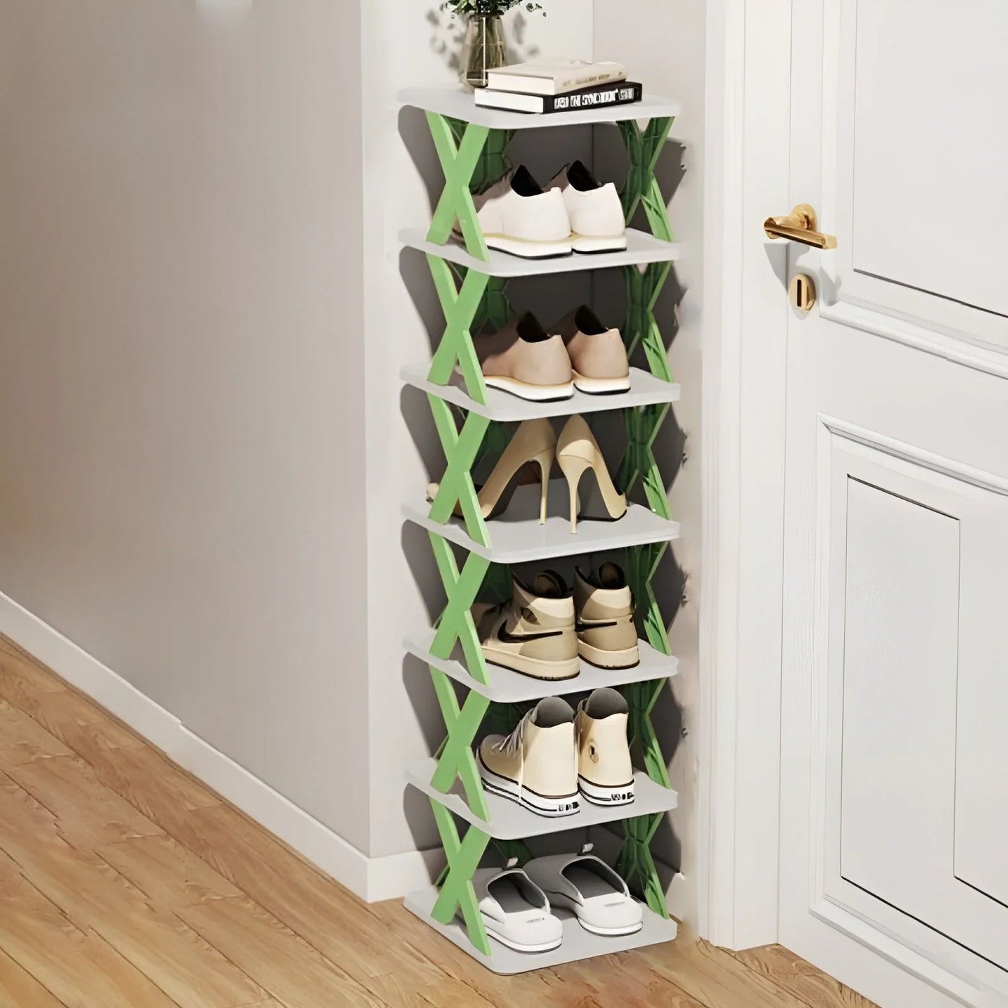 Faltbares Schuhregal – platzsparend & multifunktional – Detailansicht 2 | BEST-AMBIENCE