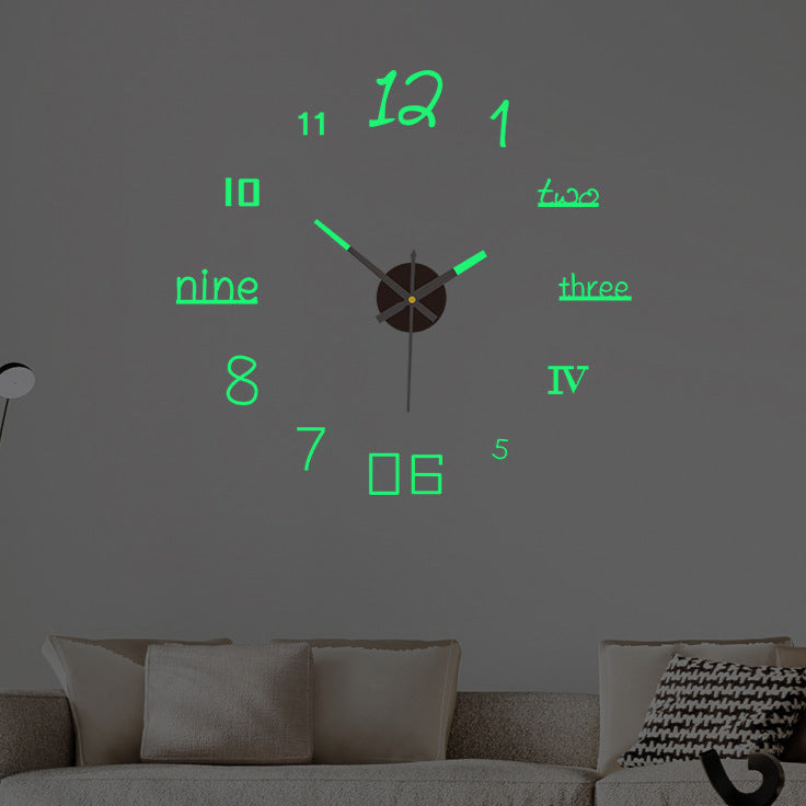 Moderne 3D Wandzeituhr - Design Funktion XL-Format