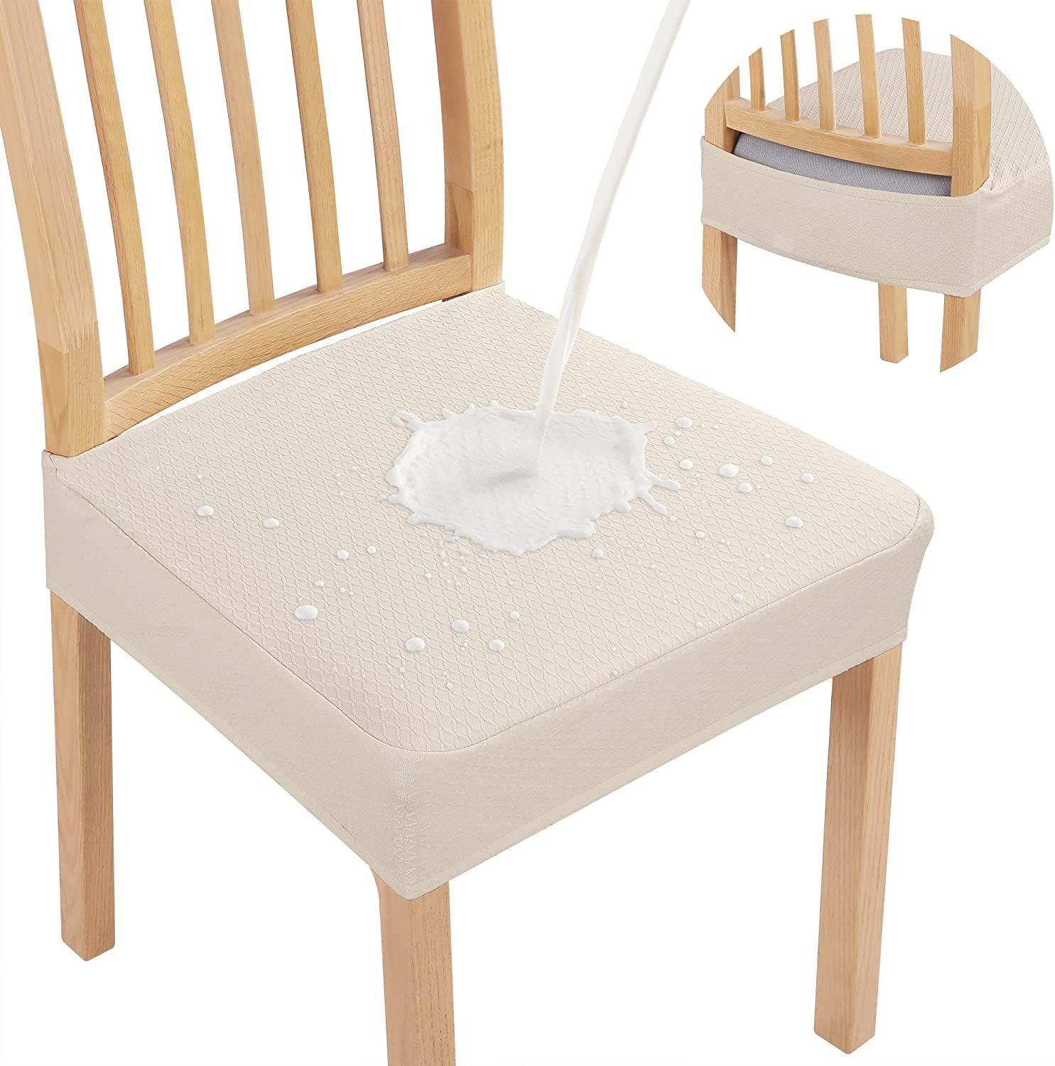 Jacquard Stuhlkissenbezug wasserdicht rutschfest waschbar - Detailansicht 12 | BEST-AMBIENCE