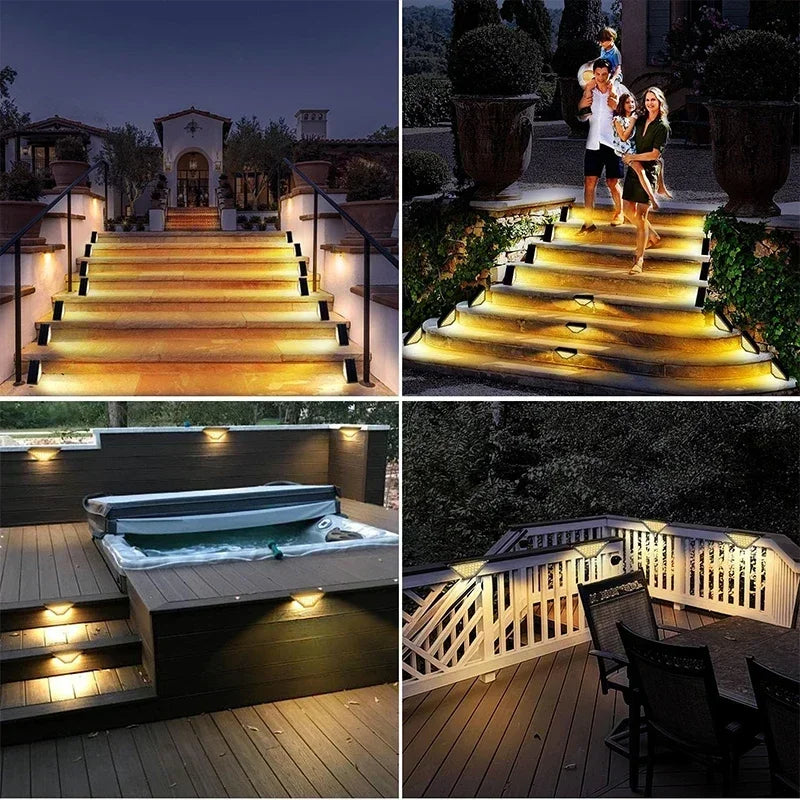 Outdoor Solar Treppenlichter -  Perfekt für Garten und Terrasse Beispiele