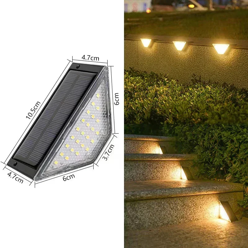Outdoor Solar Treppenlichter -  Perfekt für Garten und Terrasse Maße