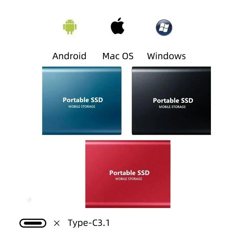 Hochleistungs-Externe bis 4 TB SSD USB-C
