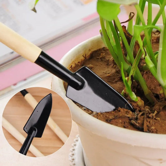 Gartenwerkzeug-Set 3-teilig – Schaufel, Rechen & Hacke - Garten & Outdoor | BEST-AMBIENCE