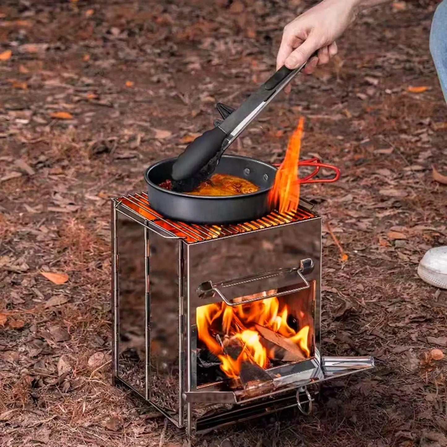 Tragbarer Tisch Holzofen Camping - Falfbar, Grill