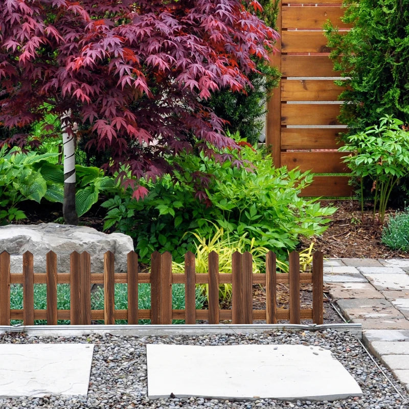 Holzzaun Beeteinfassung – Dekorativer Gartenzaun – Detailansicht 3 | BEST-AMBIENCE