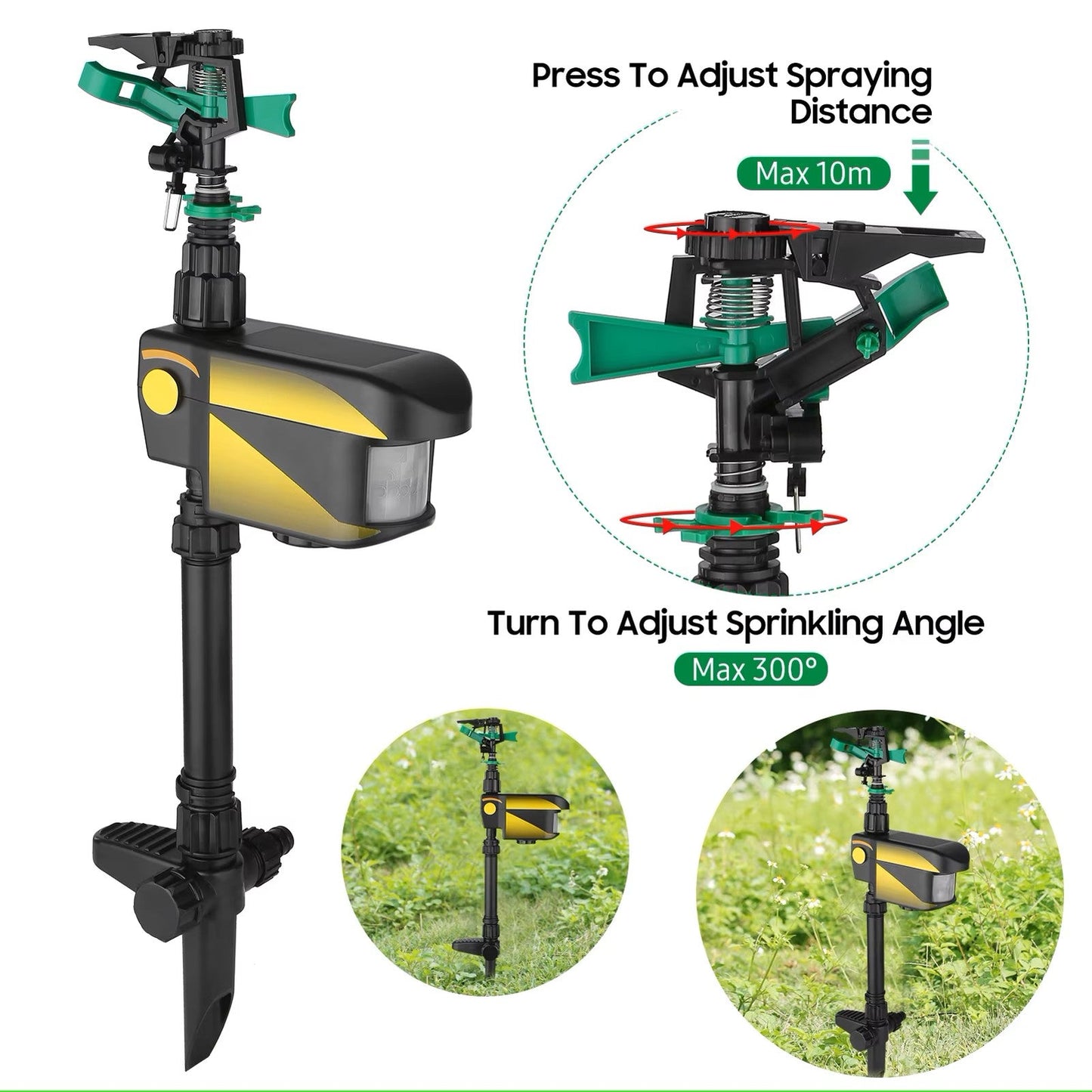 Einstellbarer Garten-Sprinkler mit Standfuß zur Bewässerung – Detailansicht 8 | BEST-AMBIENCE