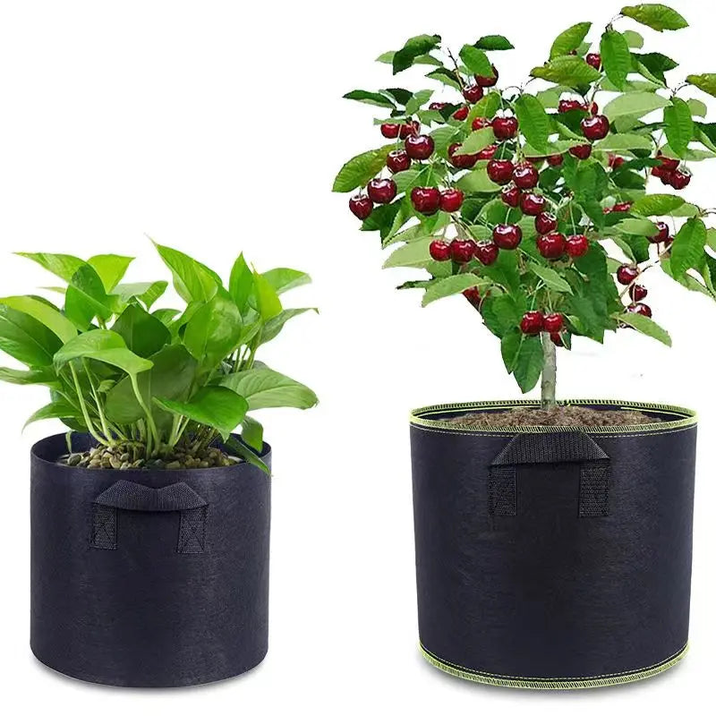Vliesstoff Pflanzsack mit Griffen – Robuster Gartenbeutel – Detailansicht 5 | BEST-AMBIENCE