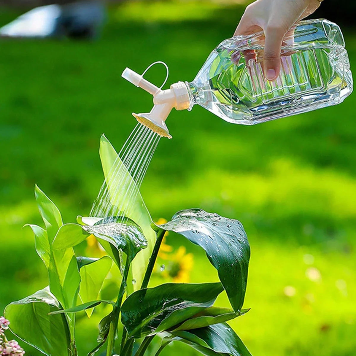 Sprühkopf Doppelkappe 2-in-1 für Flaschen Bewässerung – Garten & Outdoor | BEST-AMBIENCE