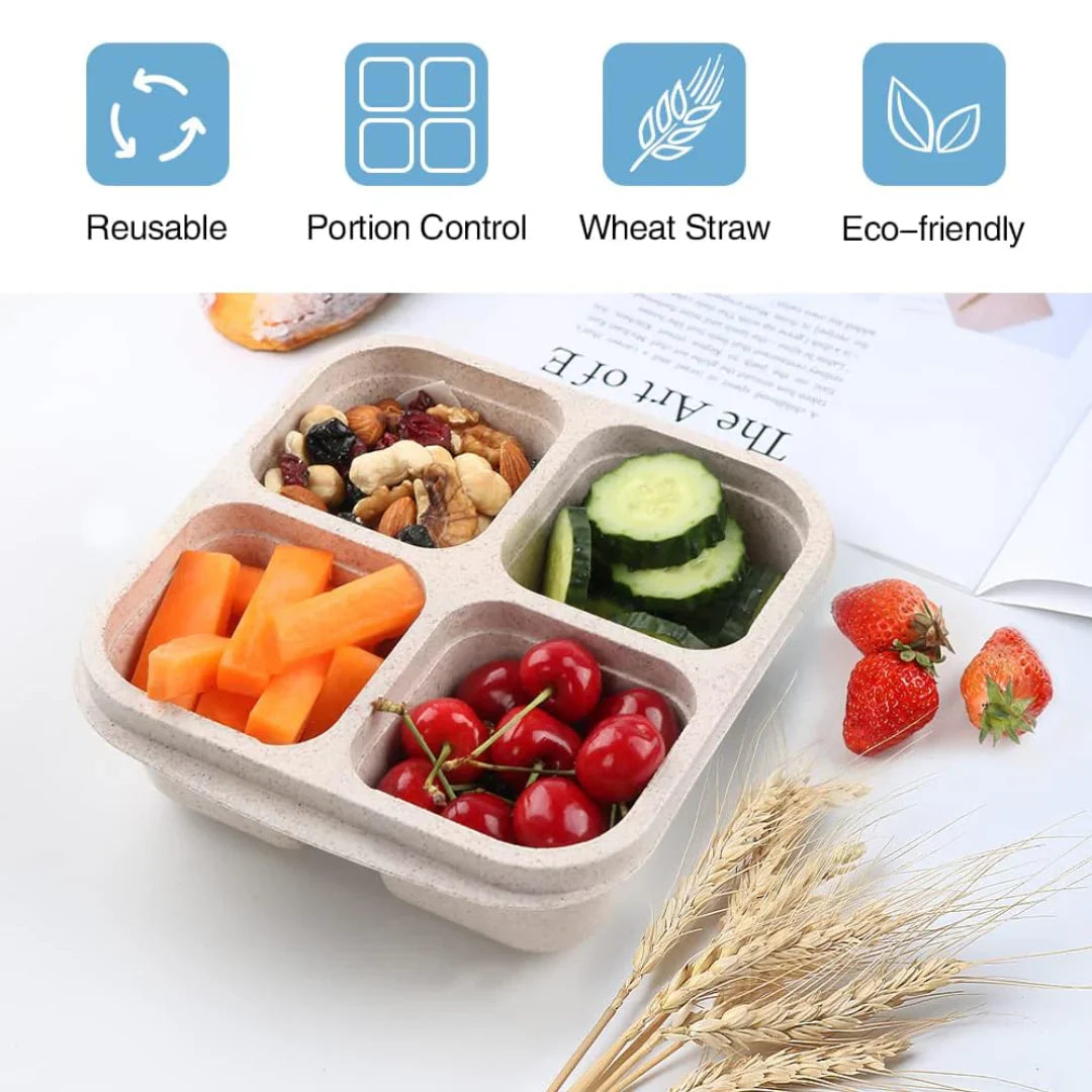 Meal-Prep-Box 4er-Set Bento Lunchbox 4-Fach – Detailansicht 3 | BEST-AMBIENCE