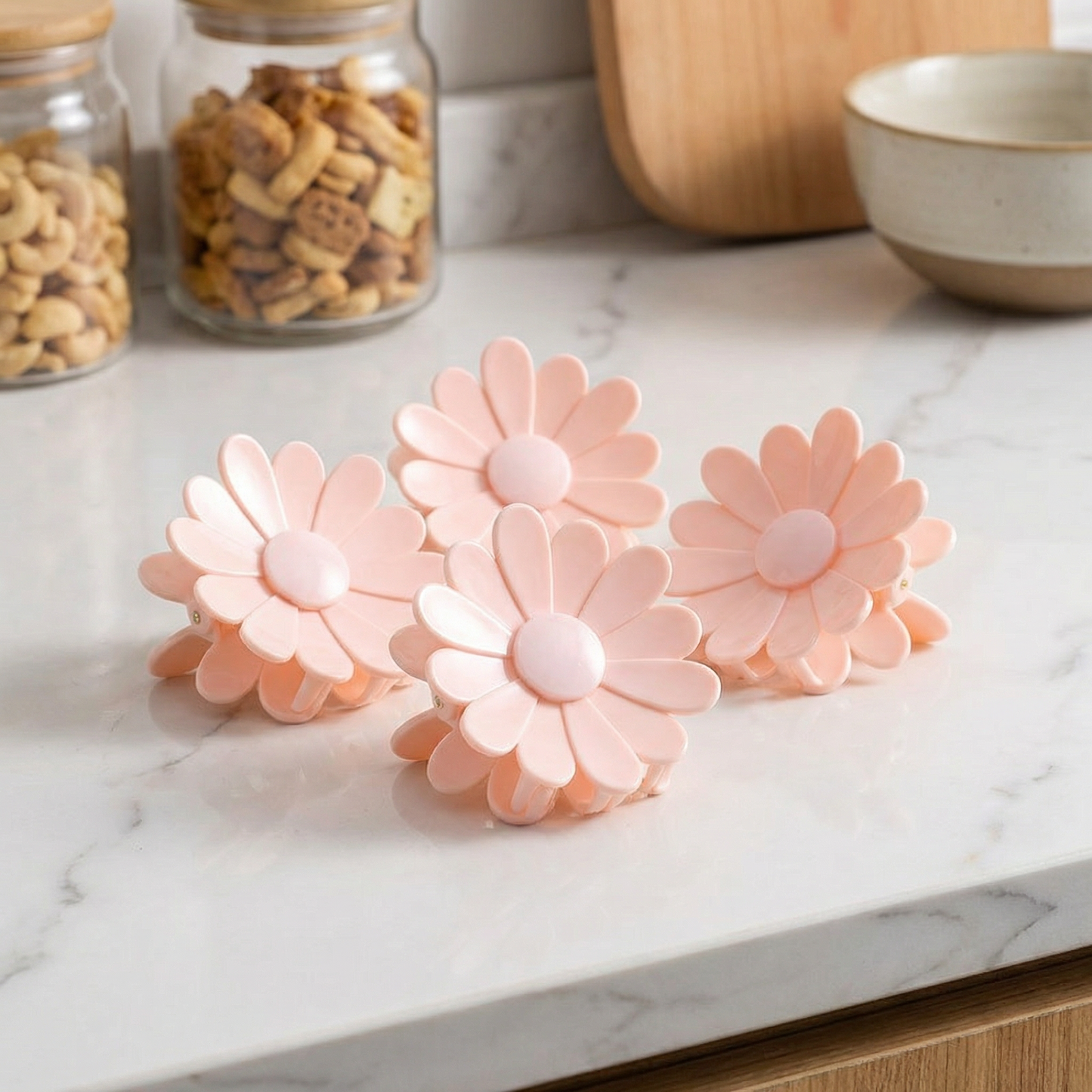 Beutelverschlüsse Gänseblümchen 4er-Set Snacks Lebensmittel - Detailansicht 7 | BEST-AMBIENCE