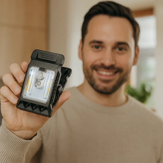 Clip-Solarlampe mit Bewegungssensor – kabelloses Licht für Garten & Balkon